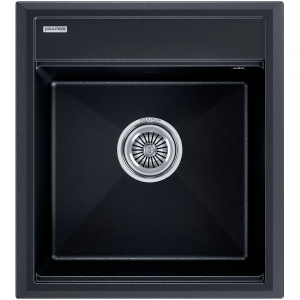 Кухонная мойка 46х51 Paulmark Stepia-460 PM114651-BLM черный металлик 